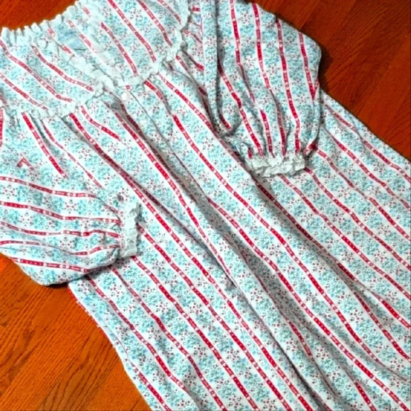 Lanz Of Salzburg - Vintage 70's Holiday Ugly Christmas Flannel Robe - Picture 3 of 4